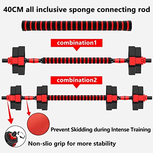 Adjustable Dumbbells Set, 20/30/40/60/80lbs Non-Rolling Hexagon O487