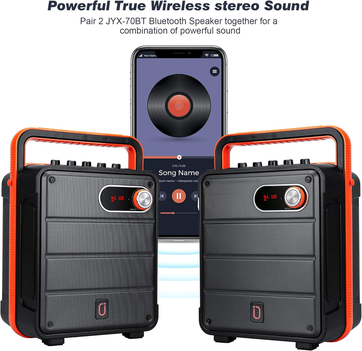 Portable Bluetooth Karaoke Machine PA Speaker System with Microphone L697