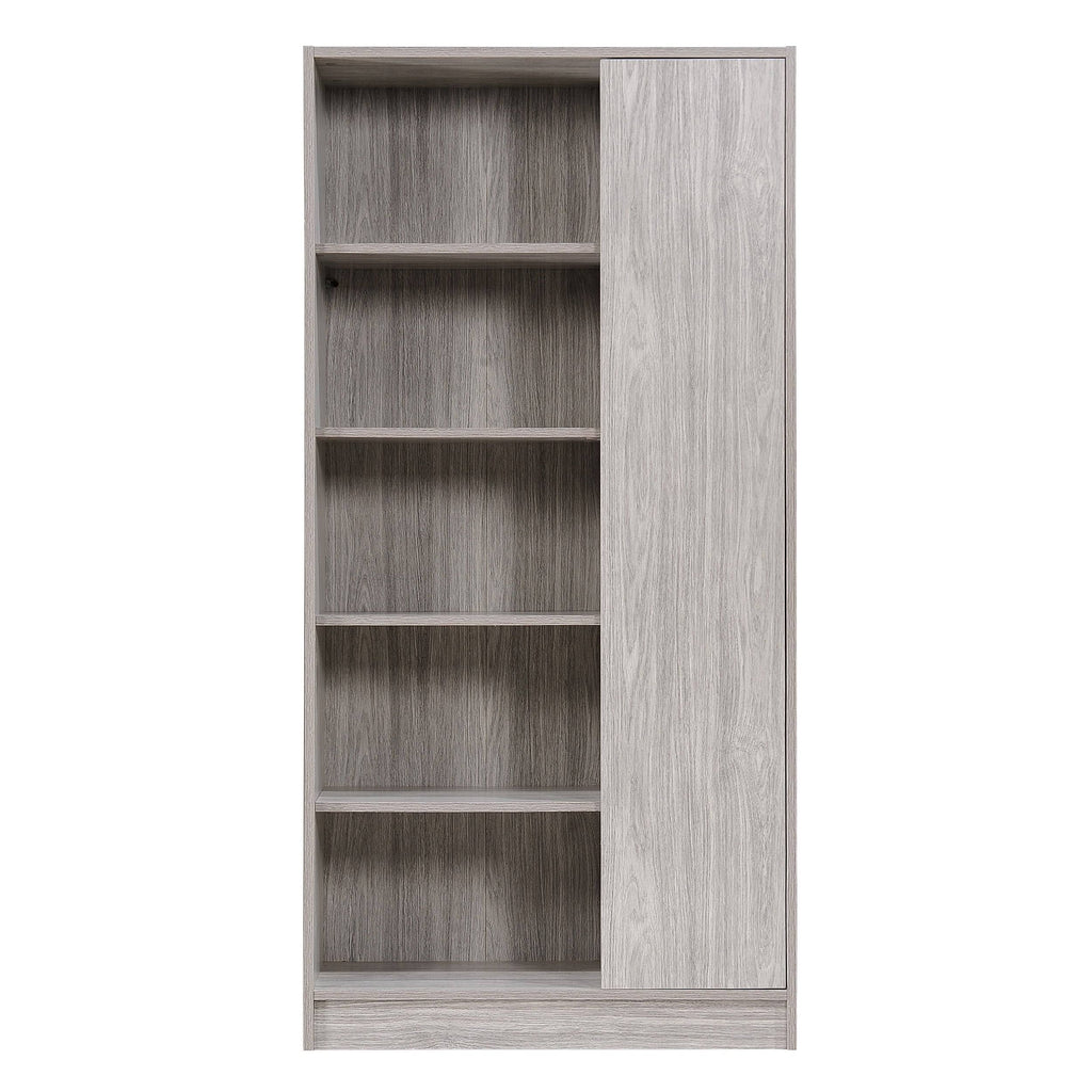 Gray Oak Wooden Bookcase B702932