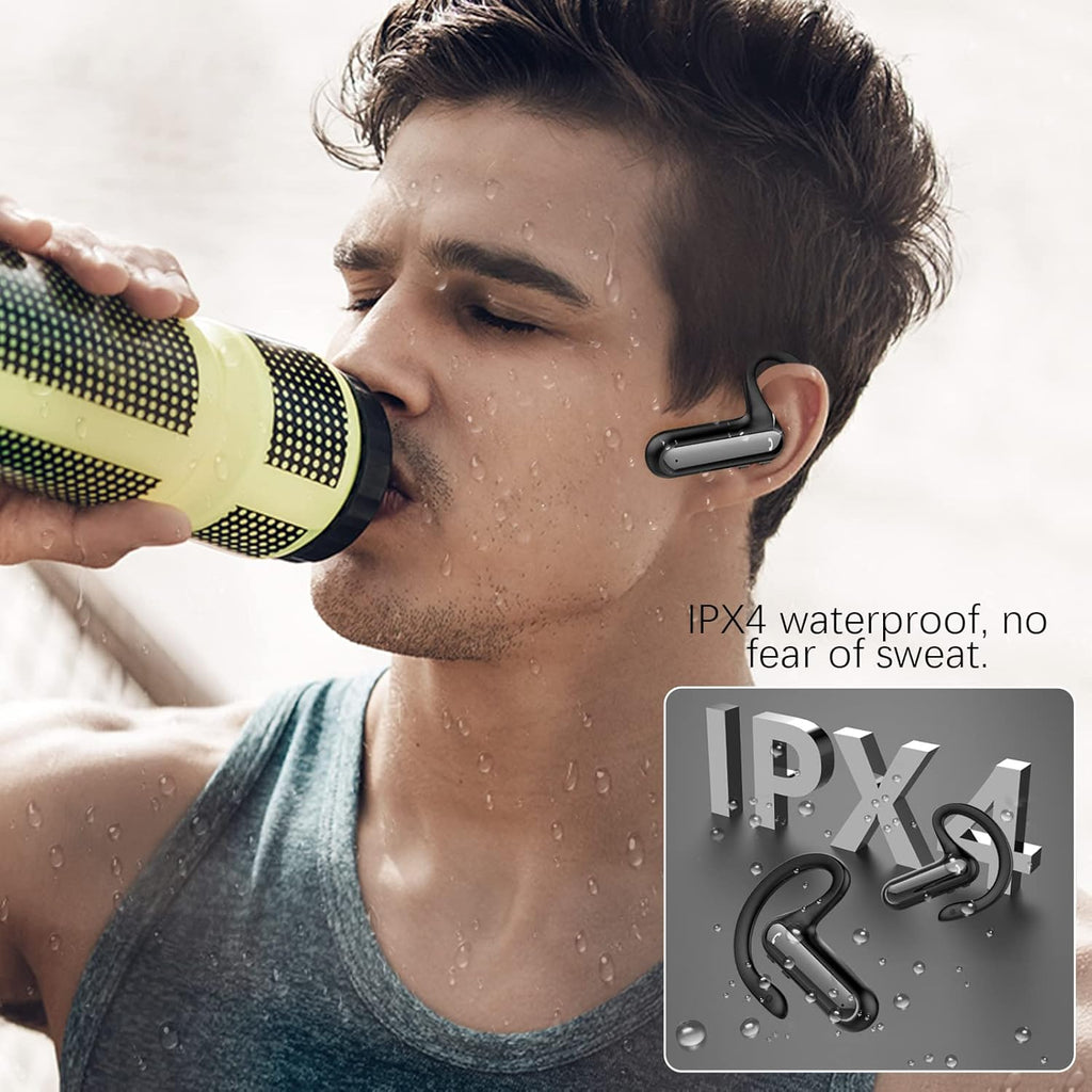 Open Ear Wireless Earbuds with Earhooks and Charging Case W7757