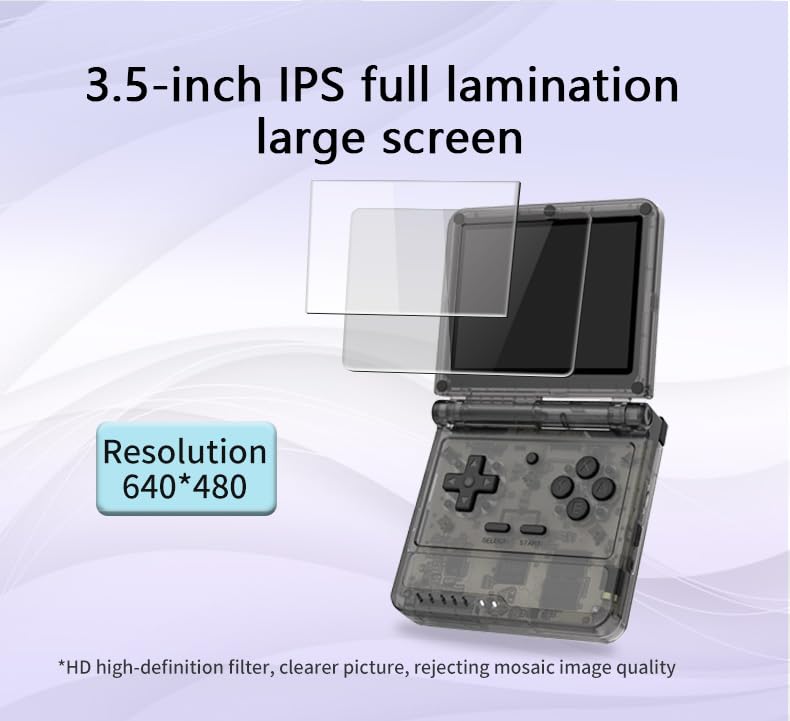 Transparent Black Retro Handheld Console P591931