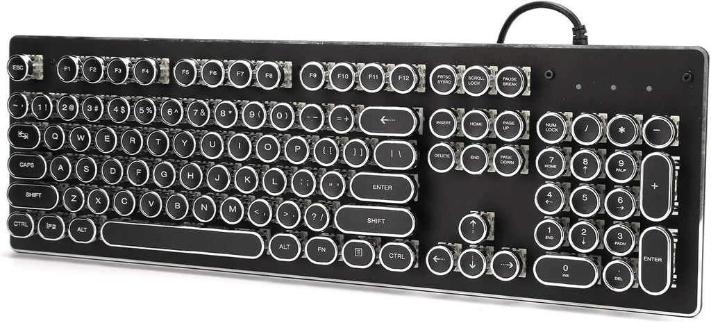 Black 104 Keys Wired Mechanical Gaming Keyboard T22886