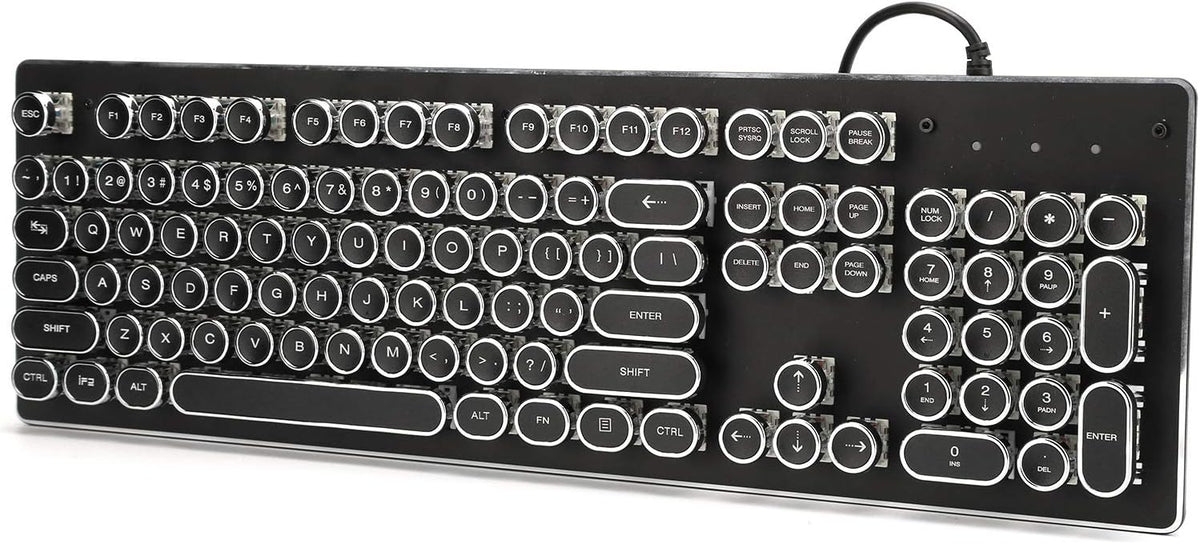 Black 104 Keys Wired Mechanical Gaming Keyboard T22886