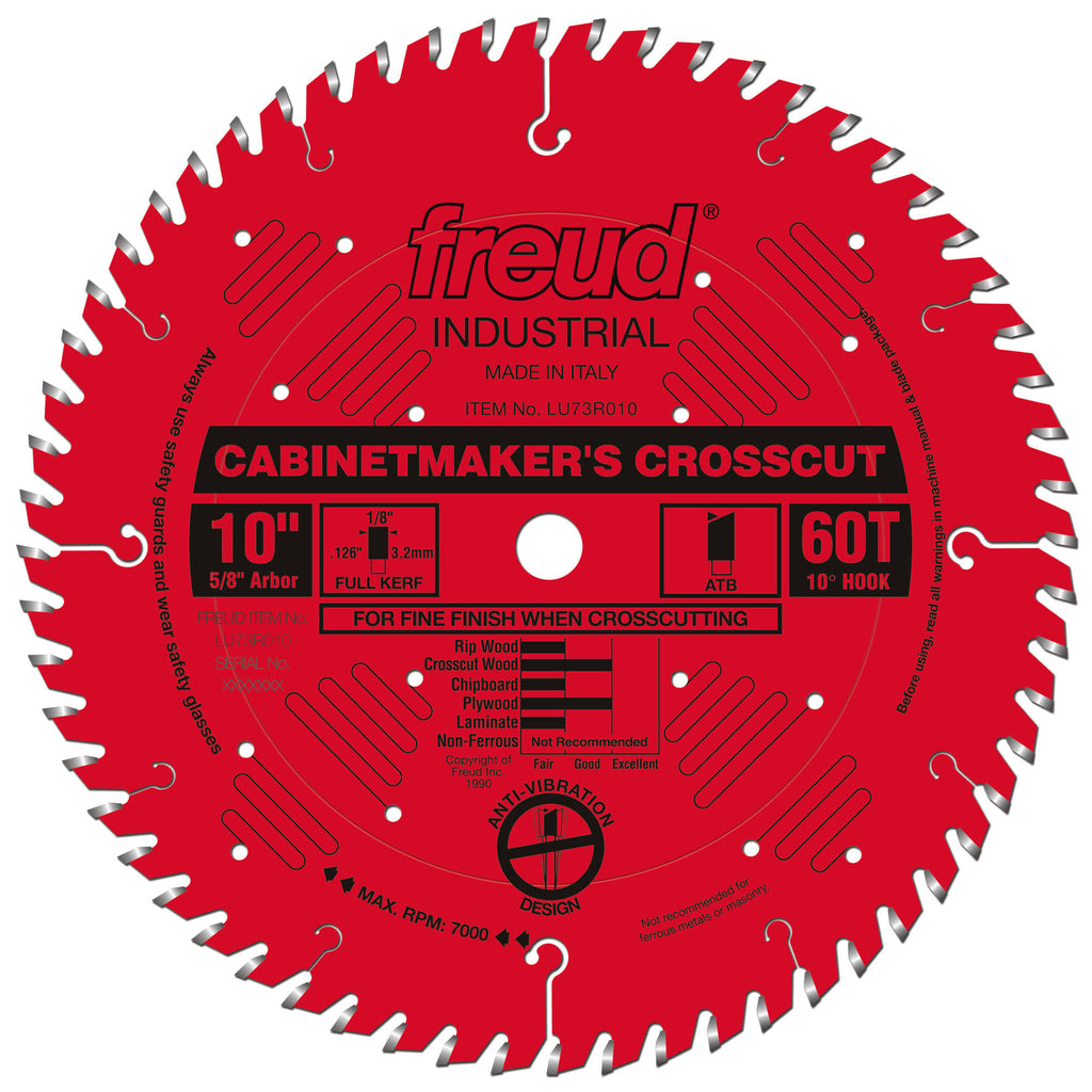 10 inch Cabinetmakers Crosscut Blade V549021