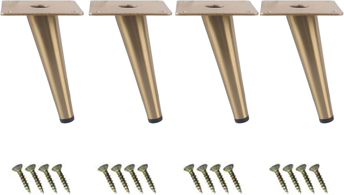 Black Metal Furniture Legs Pack of 4 A910