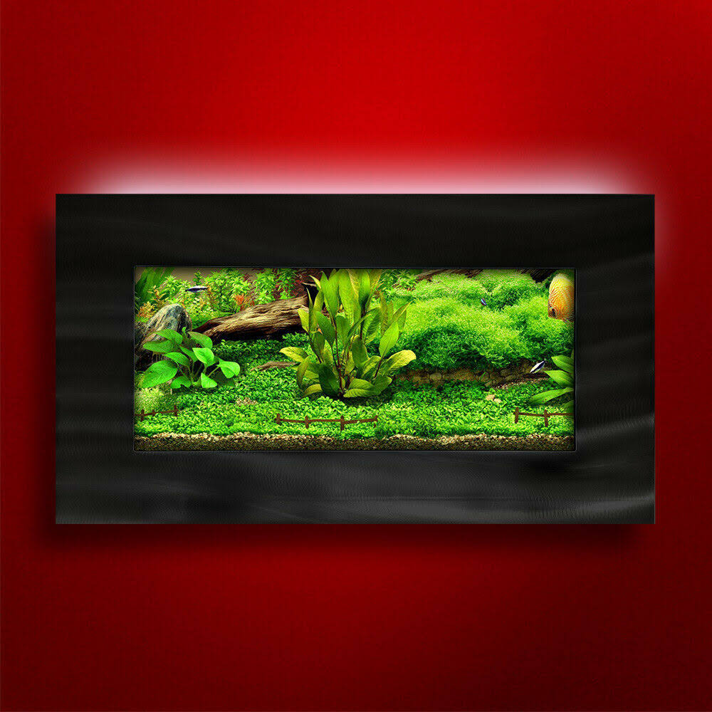 Brushed Silver Wall Mounted Aquarium M506955