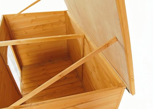 Natural Wooden Doghouse with Elevated Floor S7034