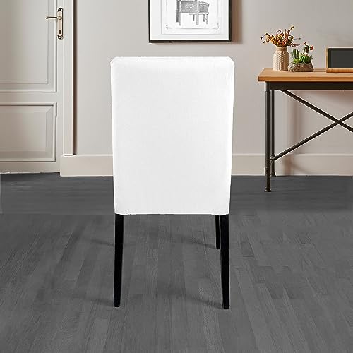 Solid White Set of 2 Linen Cotton Slipcover X30397