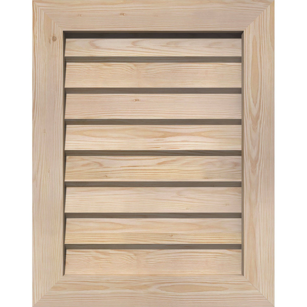 Unfinished Non-Functional Vertical Gable Vent O1791