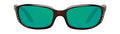 Green Mirror Glass Lens Unisex Sunglasses O8619