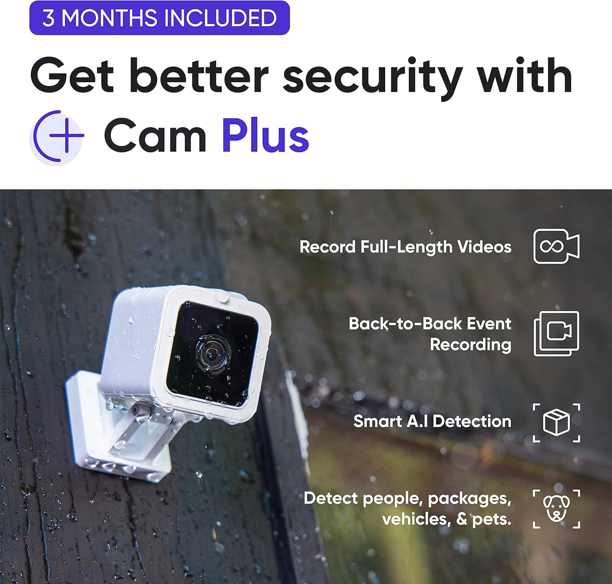 1080p HD Indoor/Outdoor Video Camera with Color Night Viewing and 2-Way Audio U27068