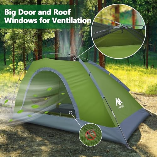 1 Person Lightweight Backpacking Tent with Waterproof Rainfly W4848