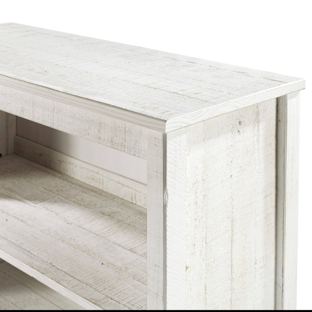 Grey Wood 3-Shelf Bookcase R759