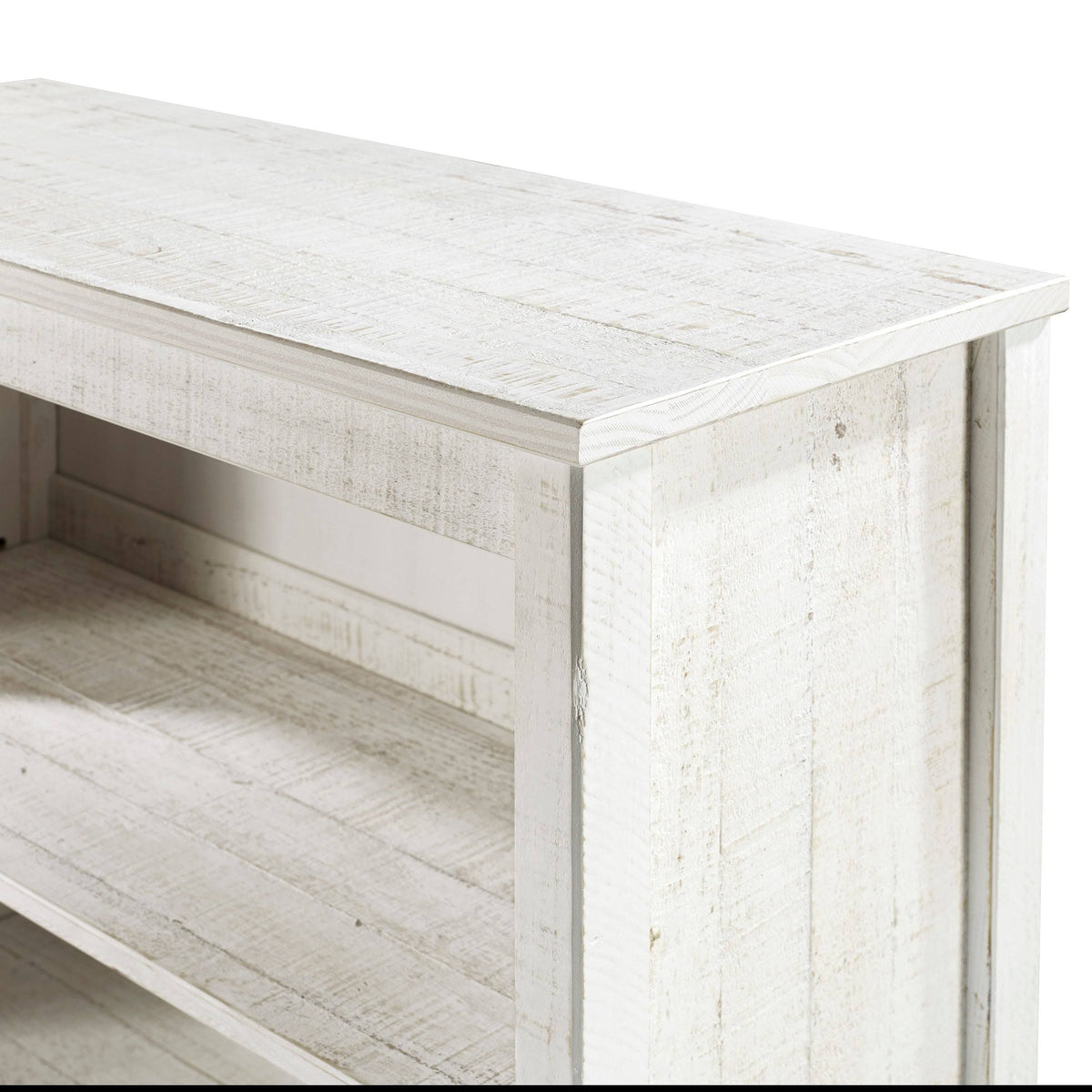 Grey Wood 3-Shelf Bookcase R759