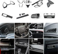 Interior Center Console Dashboard Panel Headlight Switch Steering Wheel AC Vent Cover Trim Combo Kit E5454