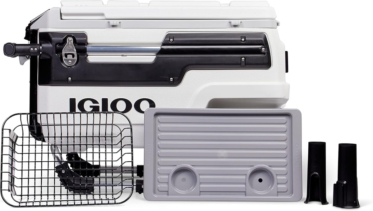White 70 QT Wheeled All-terrain Cooler Q56152