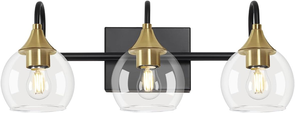 Black Gold 3 Light Bathroom Vanity Light R455