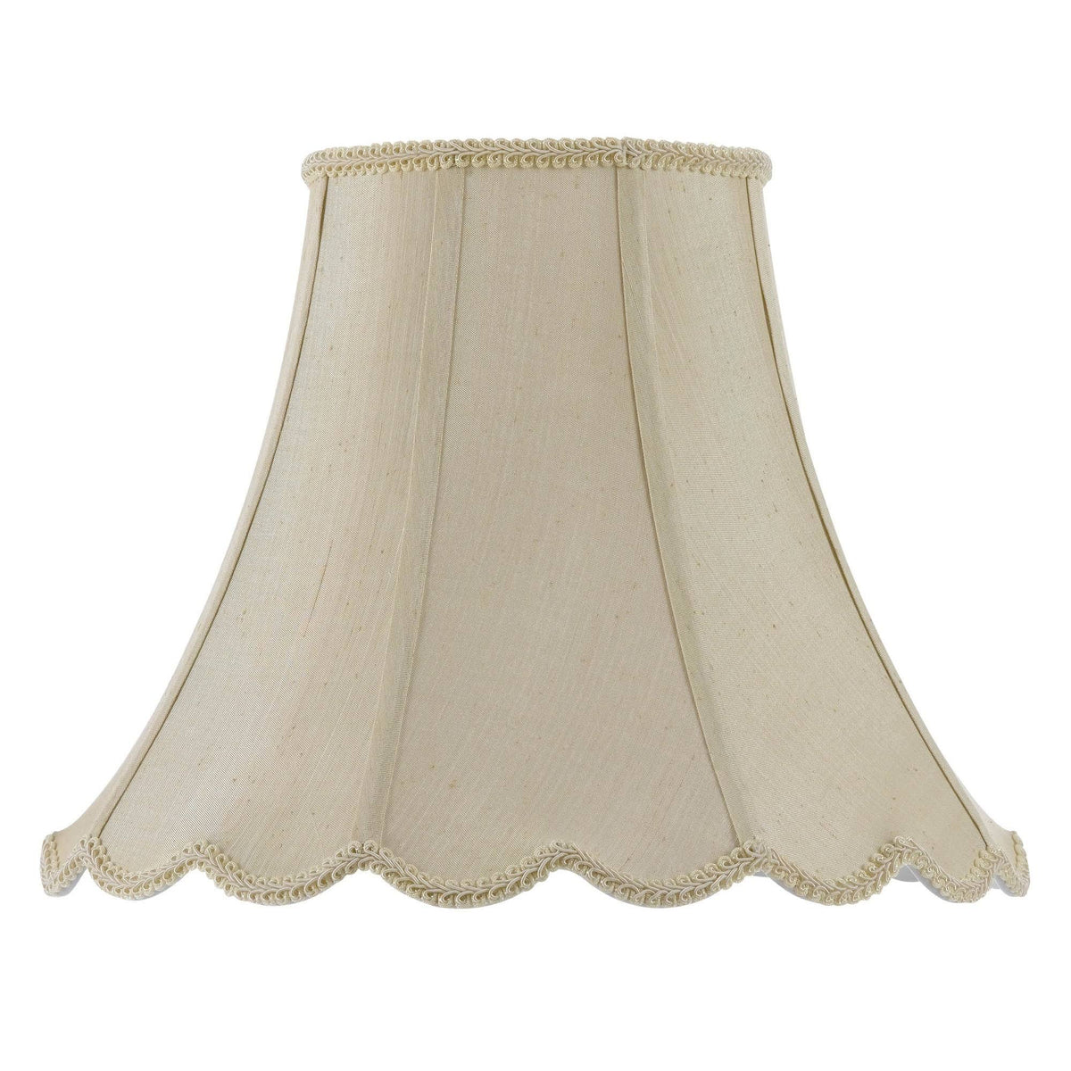 18-inch Vertical Piped Scallop Bell Shade W4825