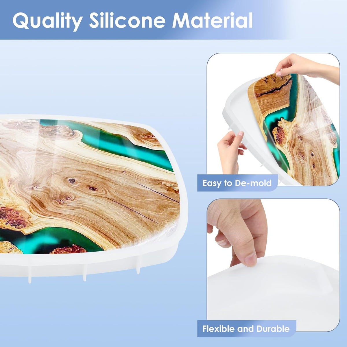Extra Large Silicone Molds for Epoxy Resin Table W709