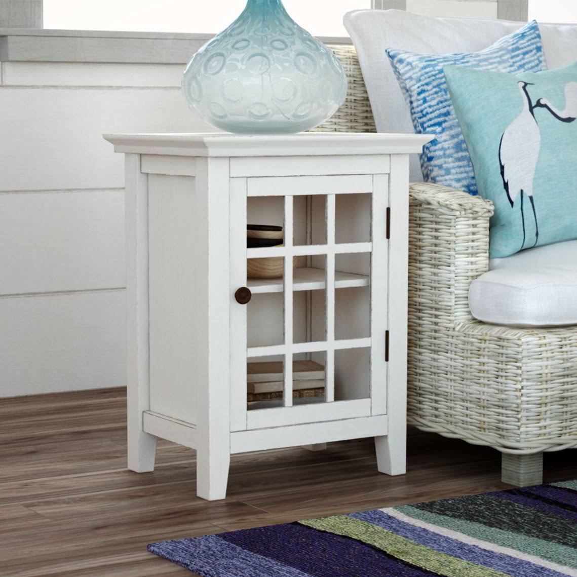 White Single Door Cabinet B93047