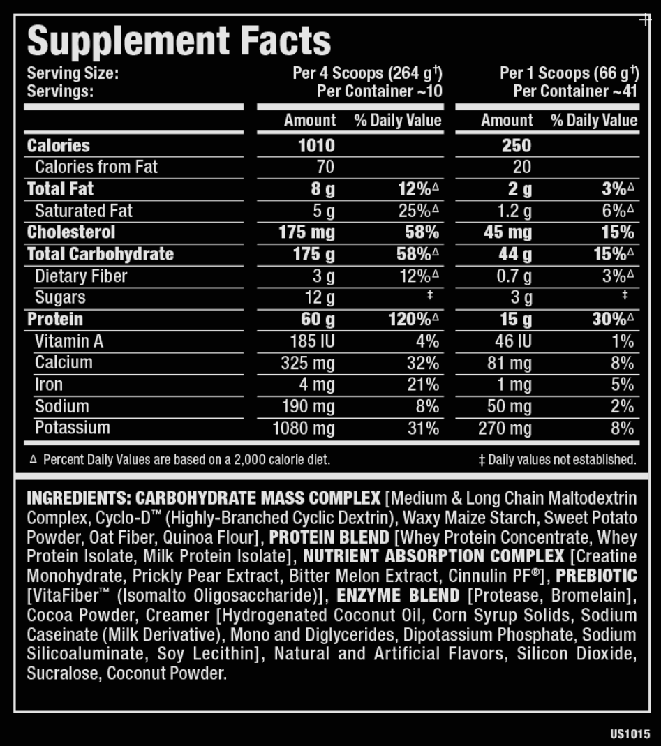 Vanilla 12 lb Mass Gainer P58039