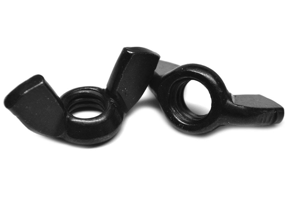 5/16-18 Coarse Thread Forged Wing Nut Low Carbon Steel Black Oxide V10686