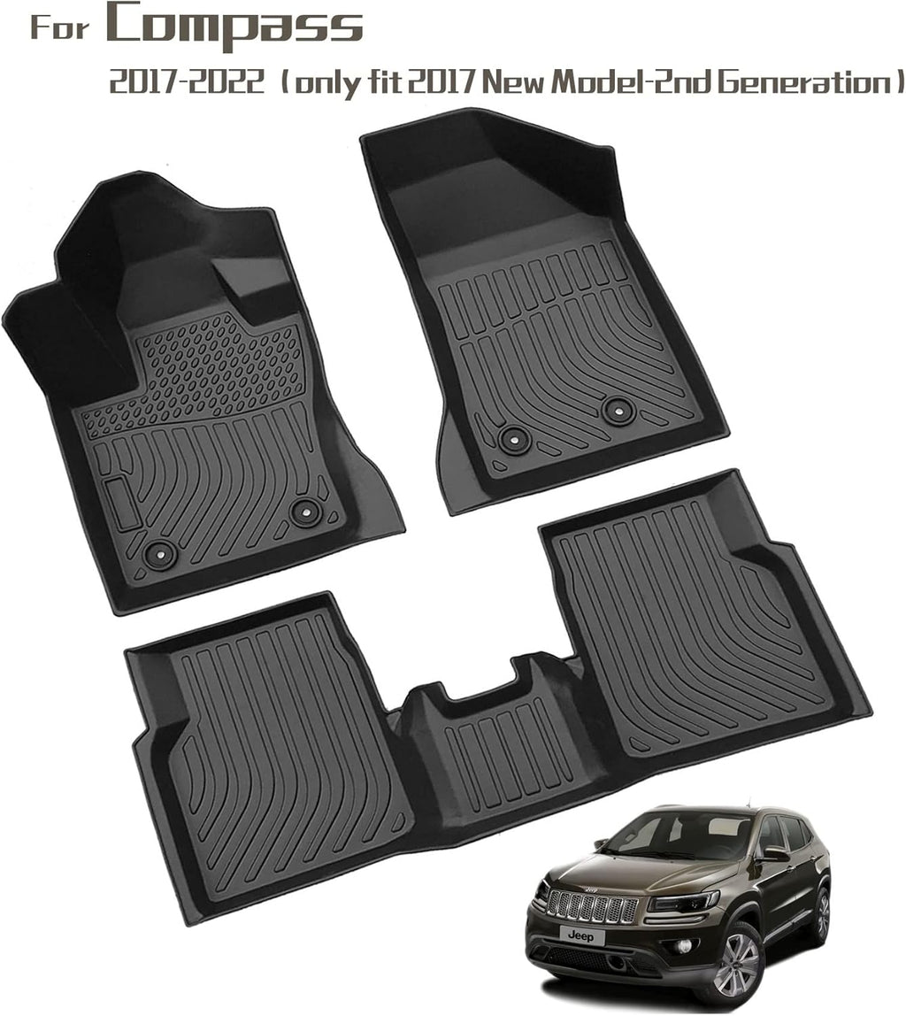 Black Custom Fit All Weather Rubber Floor Mats W74088