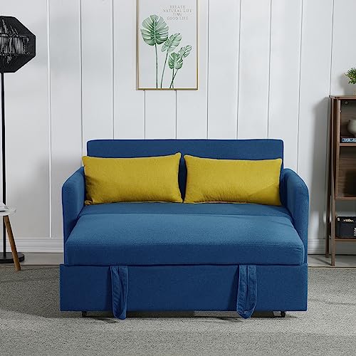 Cream Fabric Convertible Sofa Bed A88475