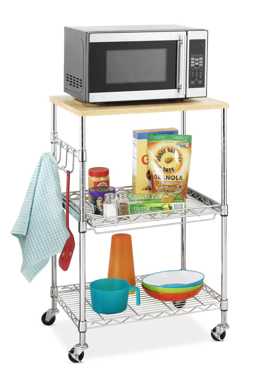 Chrome Kitchen Microwave Cart B58200