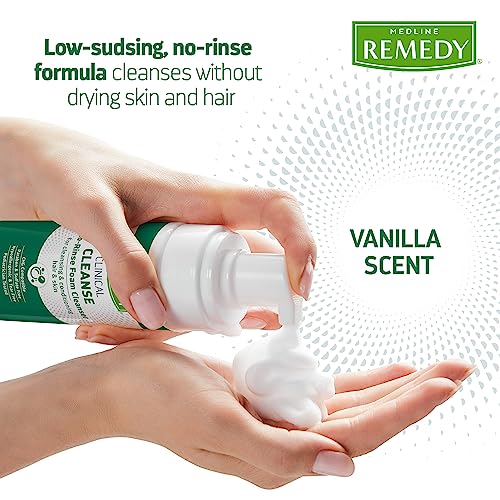 Vanilla Scent No-Rinse Foam Cleanser, 8 fl oz T86601