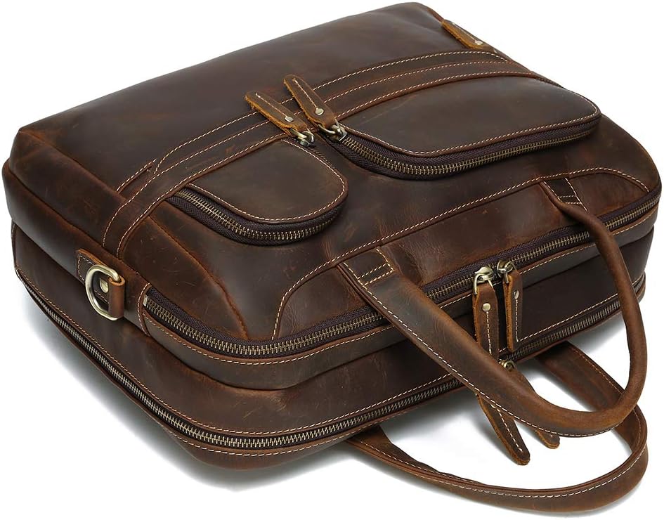 Vintage Leather 15.6 Laptop Messenger Bag U437