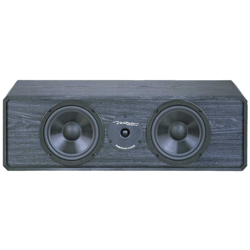 Black 2-way Center Channel Speaker D7702
