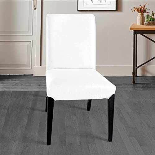Solid White Set of 2 Linen Cotton Slipcover X30397