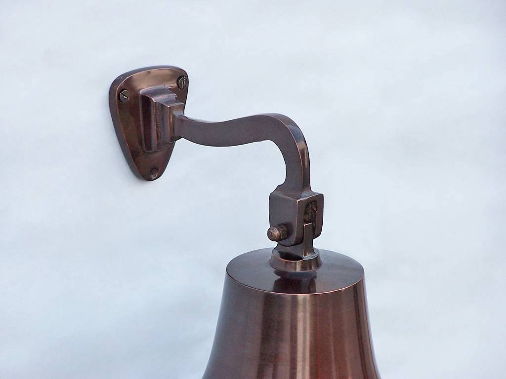 Antique Copper Hanging Ships Bell U629234