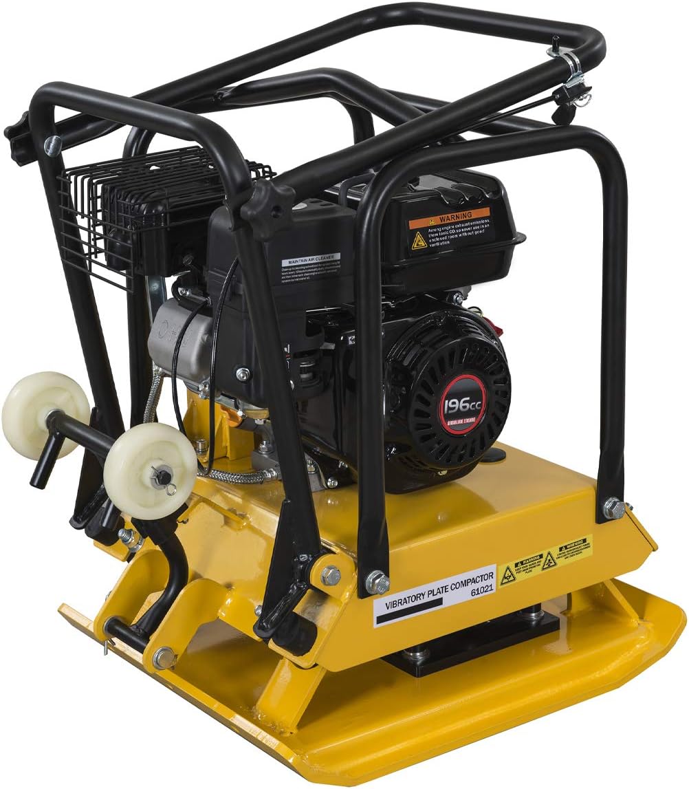 6.5hp Walk Behind Plate Compactor with Foldable Handle V963642