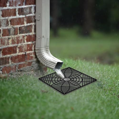 Gutter Downspout Extension, No Dig Catch Basin Low Profile Downspout Extender, Extendable from 1.34’ to 5.1’ W32930