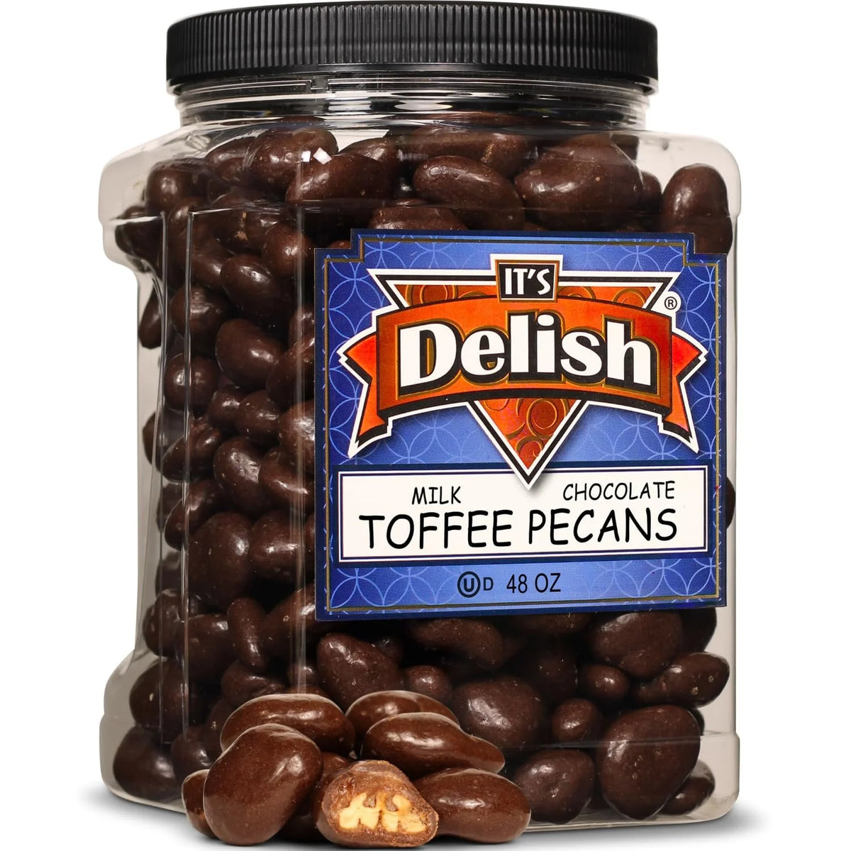 48 oz Milk Chocolate Toffee Coated Pecans R7238