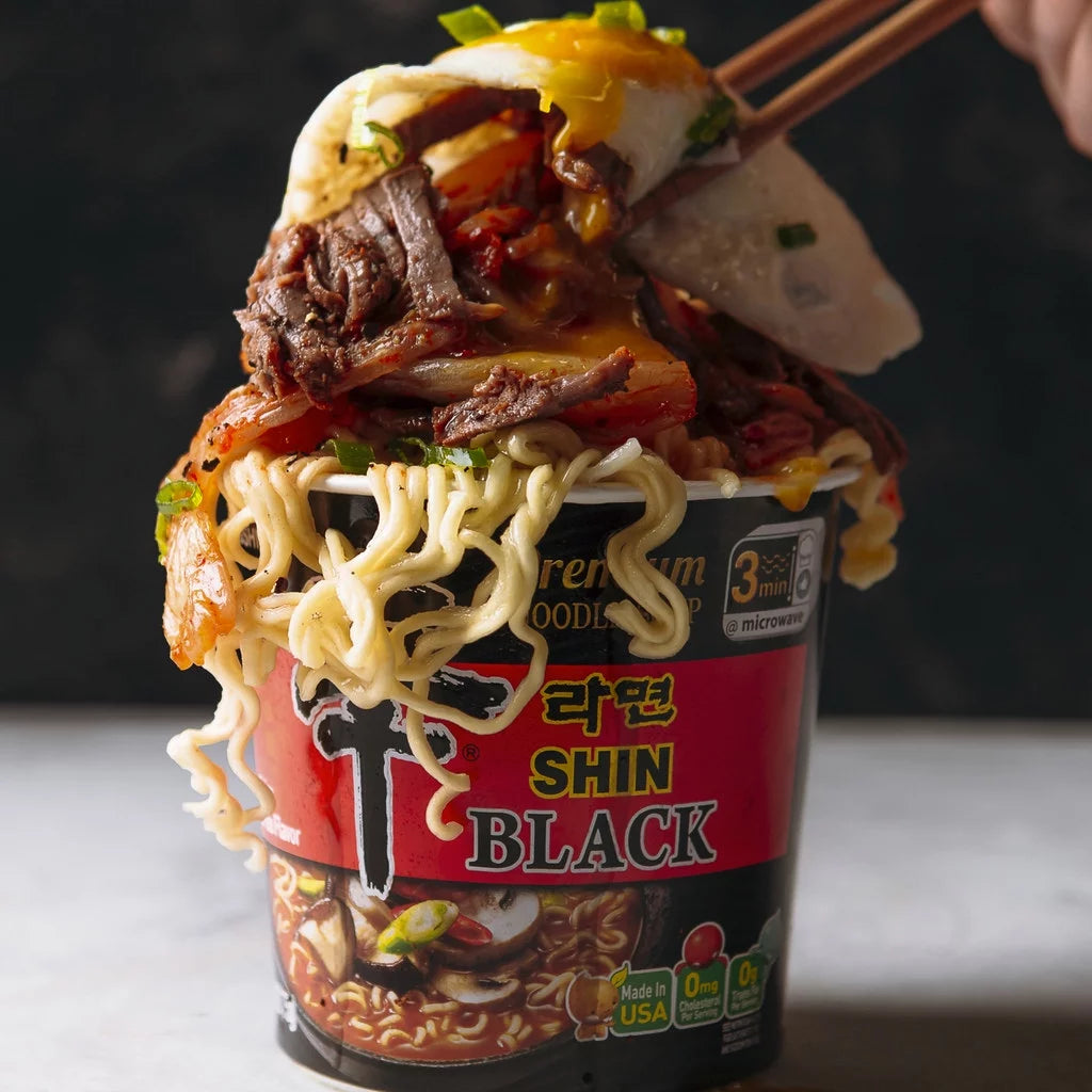3.5oz X 6 Count Spicy Beef Bone Broth Ramen Noodle Soup Cup X5294