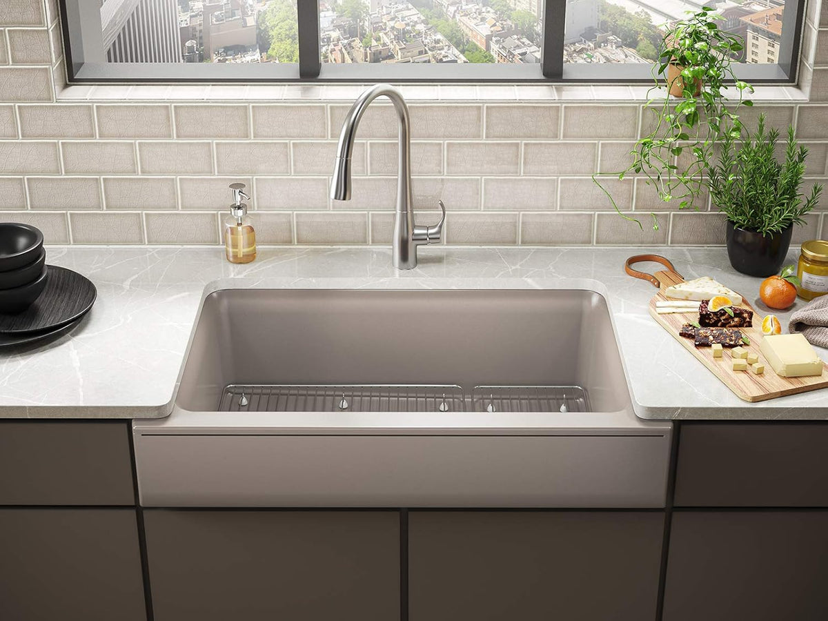 Matte Taupe Kitchen Sink L658