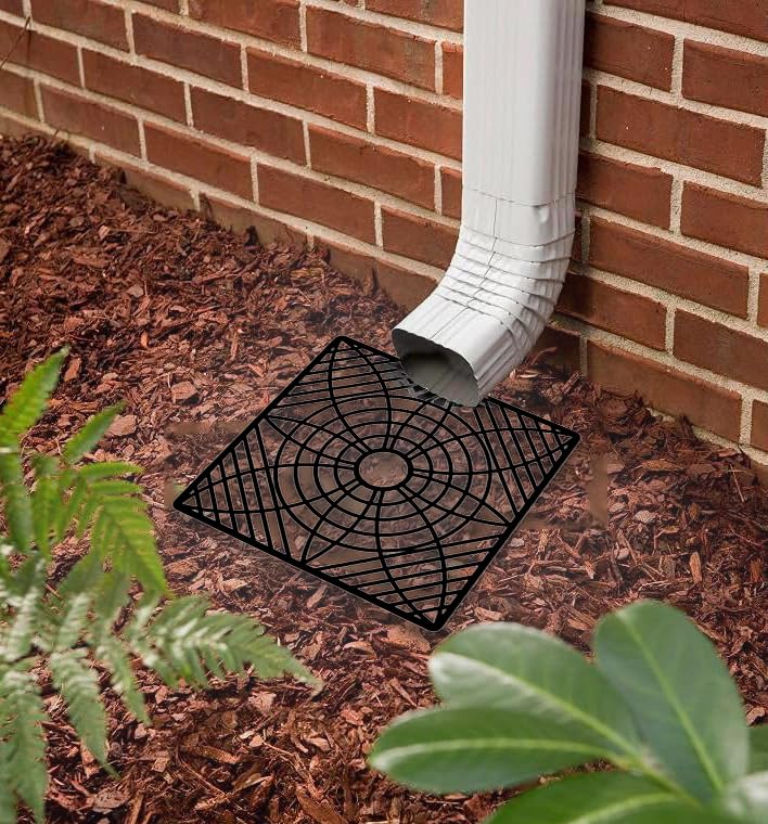 Gutter Downspout Extension, No Dig Catch Basin Low Profile Downspout Extender, Extendable from 1.34’ to 5.1’ W32930