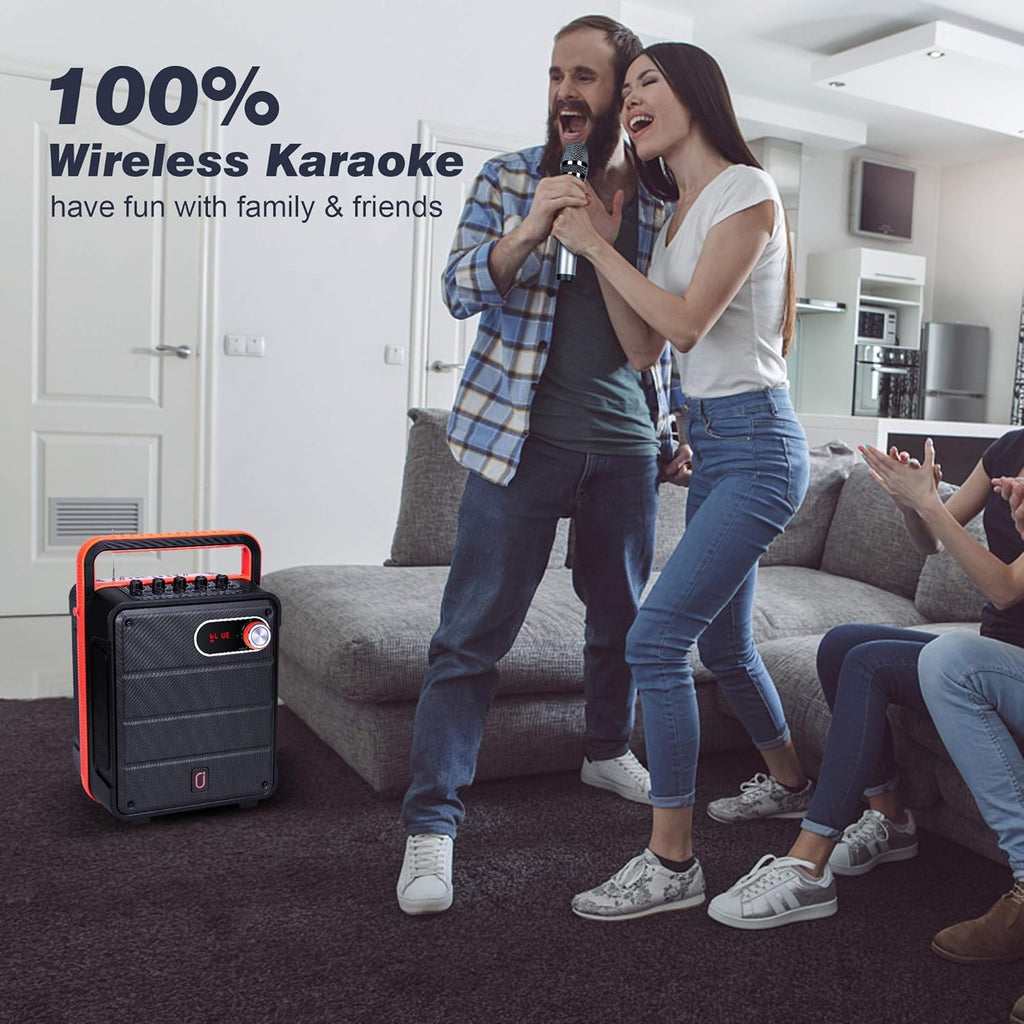 Portable Bluetooth Karaoke Machine PA Speaker System with Microphone L697