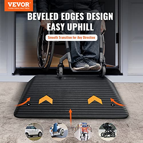 4" Rise Rubber Threshold Ramp A329