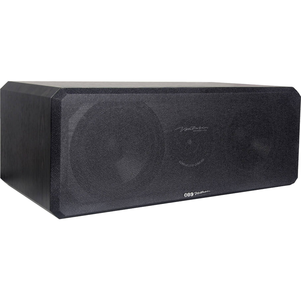Black 2-way Center Channel Speaker D7702