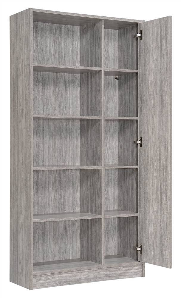 Gray Oak Wooden Bookcase B702932