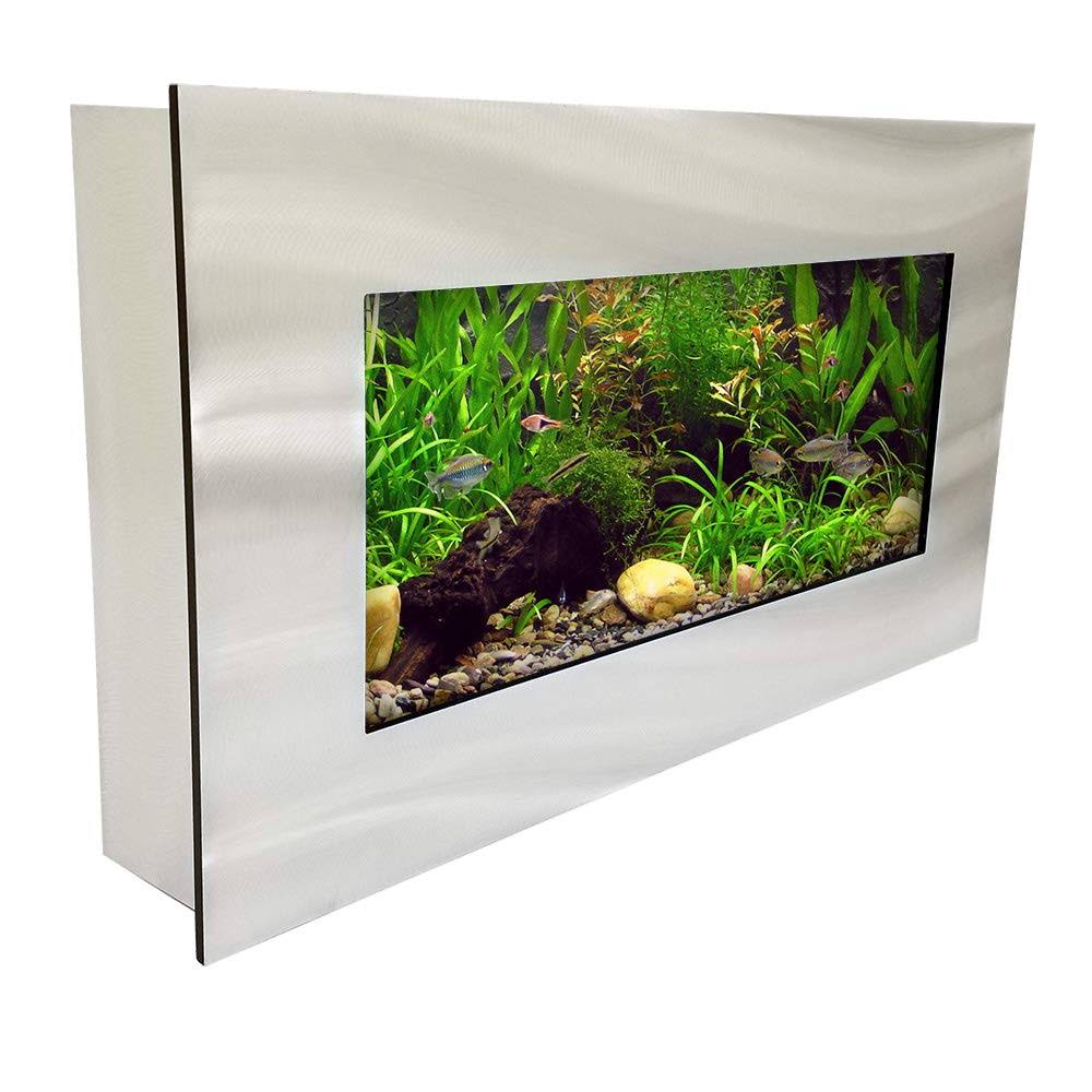 Brushed Silver Wall Mounted Aquarium M506955
