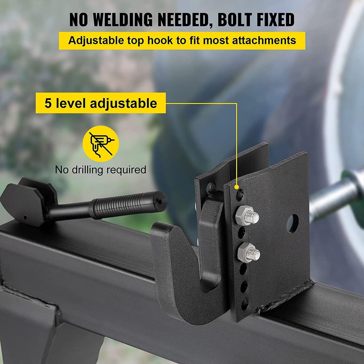 Black 3-Point Quick Hitch V7964