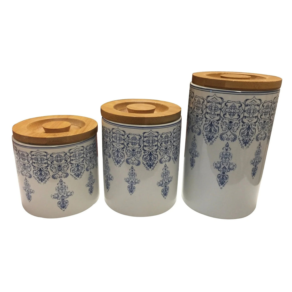 Ceramic Storage Canisters set of 3 W850843