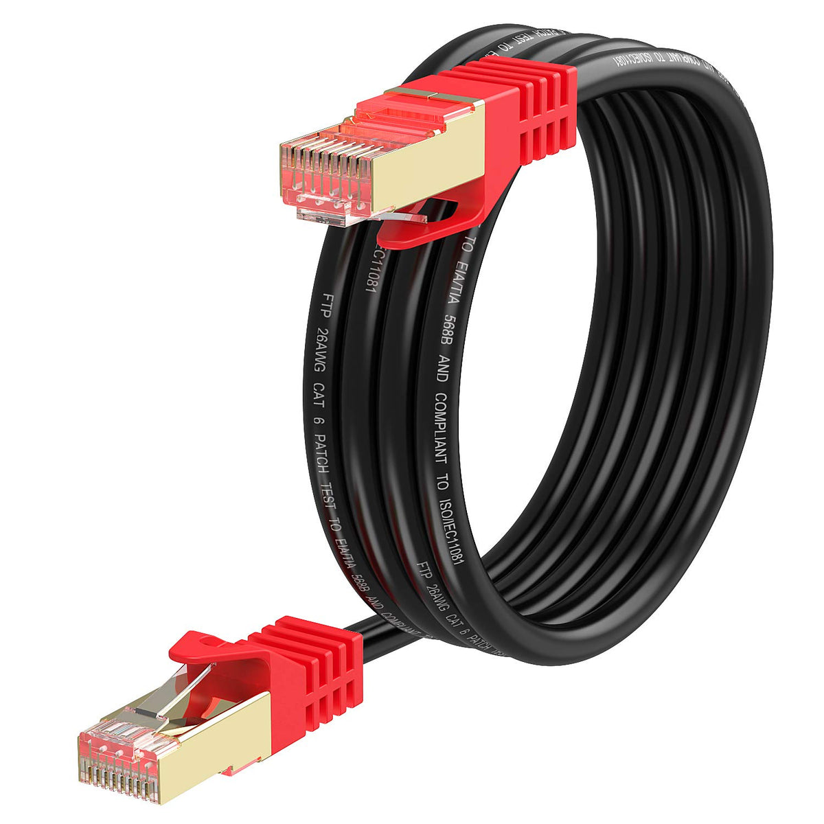 Outdoor Cat 6 Ethernet Cable 200ft 26AWG FTP Waterproof Direct Burial F616962