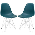 Teal Side Chair Set of 2 Z23257