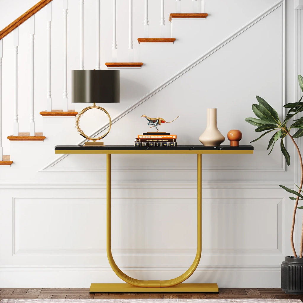 39 inch Gold Console Table P944859